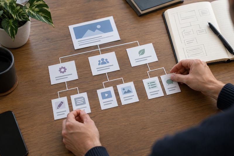 website architecture planned for SEO