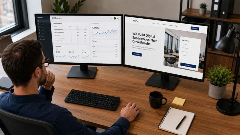 SEO and website structure integrated to generate more contacts