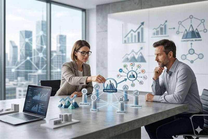 Strategic SEO for online brand authority