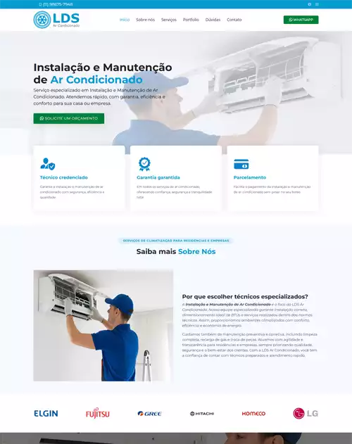 LDS Ar Condicionado - Corporate website